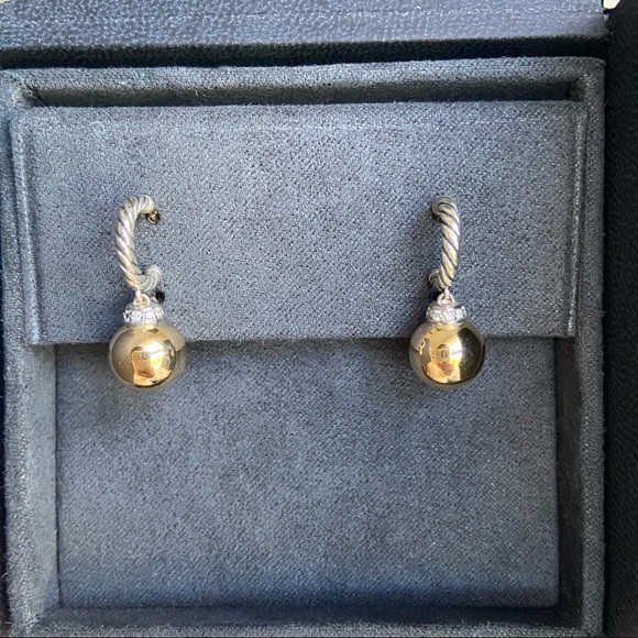Solari Drop Earrings with Diamonds and 18K Gold - Picture 4 of 7